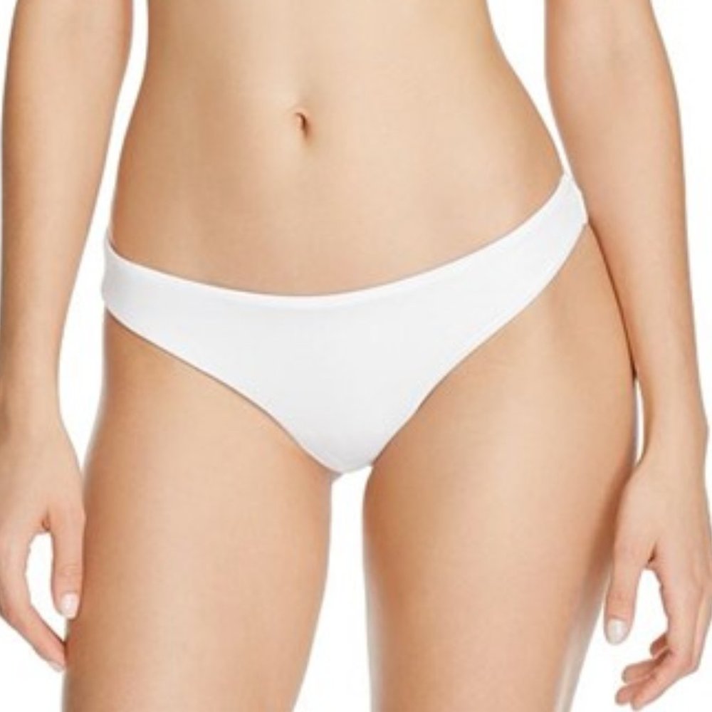 PQ PilyQ Swim White Bikini Bottoms Small, Medium & Large NWT
